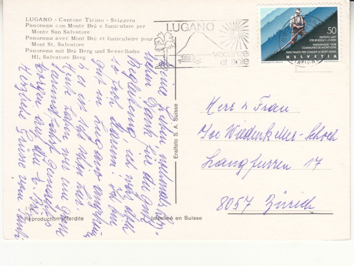 Cartes postales: Lugano 1990 – D'occasion à Bürglen TG par StampGraf 1