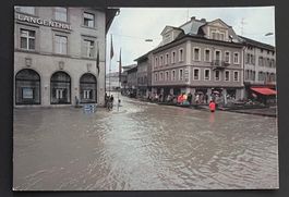 Langenthal BE/ Ort/ Hochwasser - Juni 1973