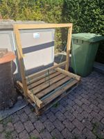 Transportgestell aus Holz auf Europalette gebraucht