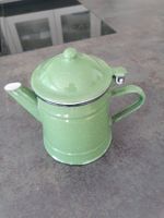 Grüne Emaille Kaffeekanne, Vintage Stil für den Herbst!