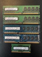 Arbeitsspeicher RAM Riegel, diverse