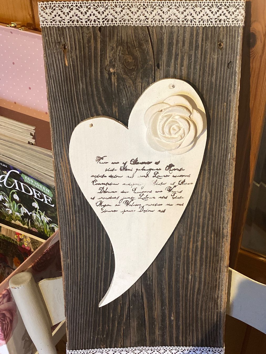 Tutte le decorazioni: DEKO AUF HOLZ,SHABBY CHIC – Nuovo (secondo la descrizione) da Meienried venduto da ManuelaBoutique 1