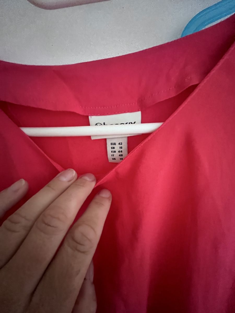 Kleider: Kleid pink Kurzarm mit Bindegürtel Grösse 42 – Neu (gemäss Beschreibung) aus Bremgarten AG von hoko16 1