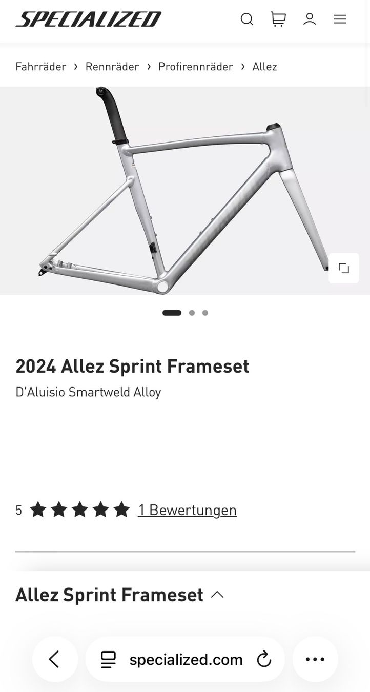 Specialized Biciclette: Specialized Allez Sprint Custom Aufbau – Nuovo (secondo la descrizione) da Bern venduto da 35_bbw 7