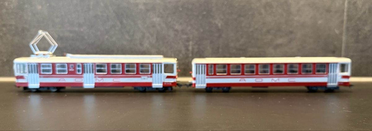 Modellini di ferrovie: Rame AOMC Be 4/4 102+Bt 132 Digitsl DCC – Usato da Etagnières venduto da 1217juju 2