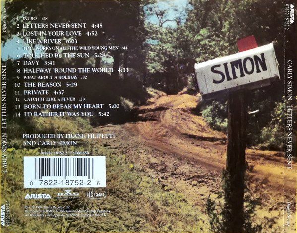 Carly Simon – Letters Never Sent - Vergriffen! (Gebraucht) in Brittnau ...