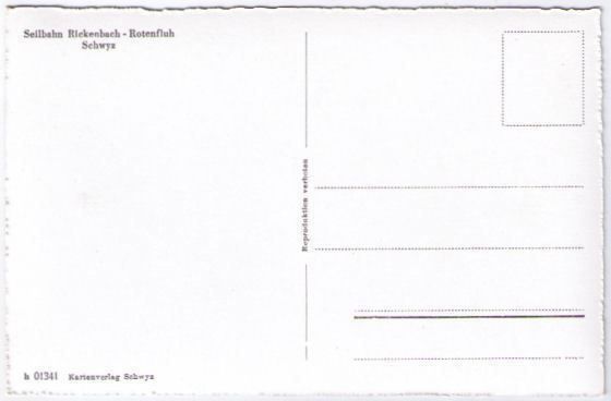 Cartes postales: Rickenbach - Luftseilbahn Rotenfluh – D'occasion à Binningen par Mountainrider 1
