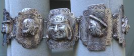 Ethnic Jewelry Inca Peru Silber 925 Armband 18,5 cm