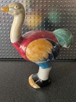 Raku Keramik,Vogel Strauss, Handarbeit 
