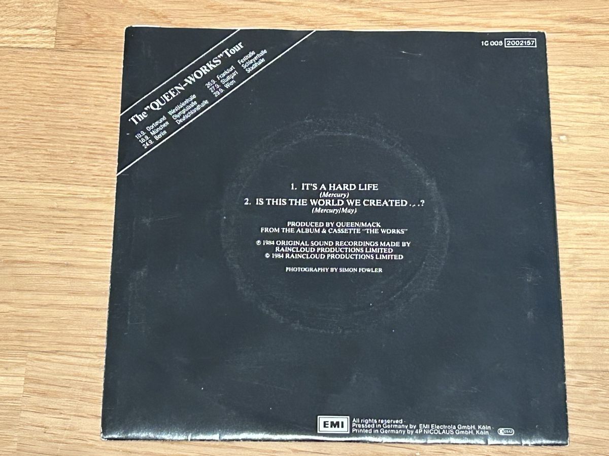 Schallplatten: Queen. 1984. it‘s A Hard Life – Gebraucht aus Faulensee von Mizuno06 1