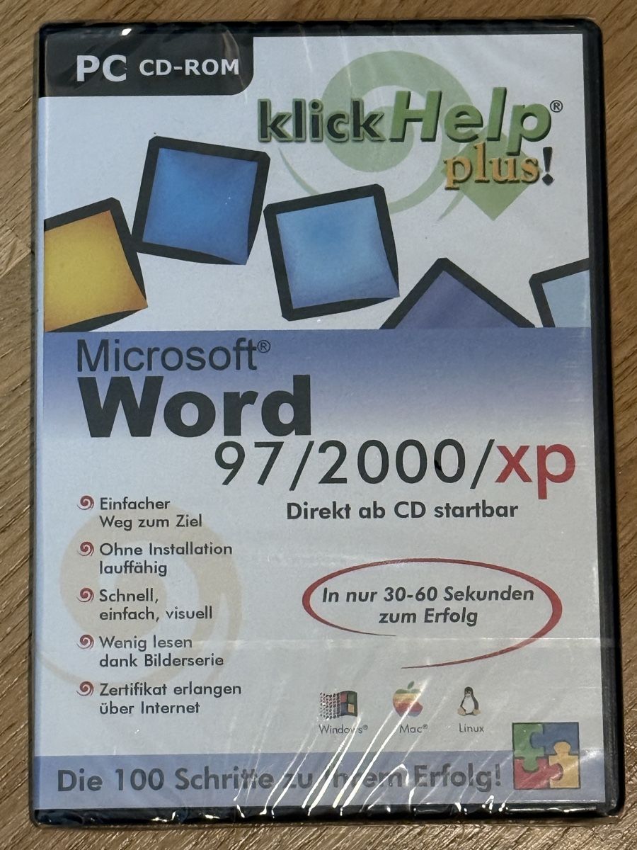 Microsoft Software: Sealed • Pc Rom Microsoft Word Einfacher 97/2000/xp • Neu – Neu und originalverpackt aus Allschwil von Collector.Shop.Swizz