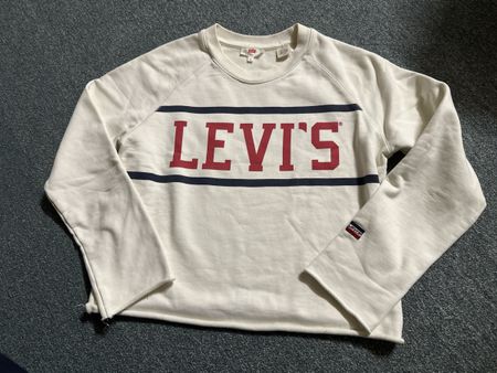 Sweatshirt Levi's beige Creme bedruckt Gr S 
