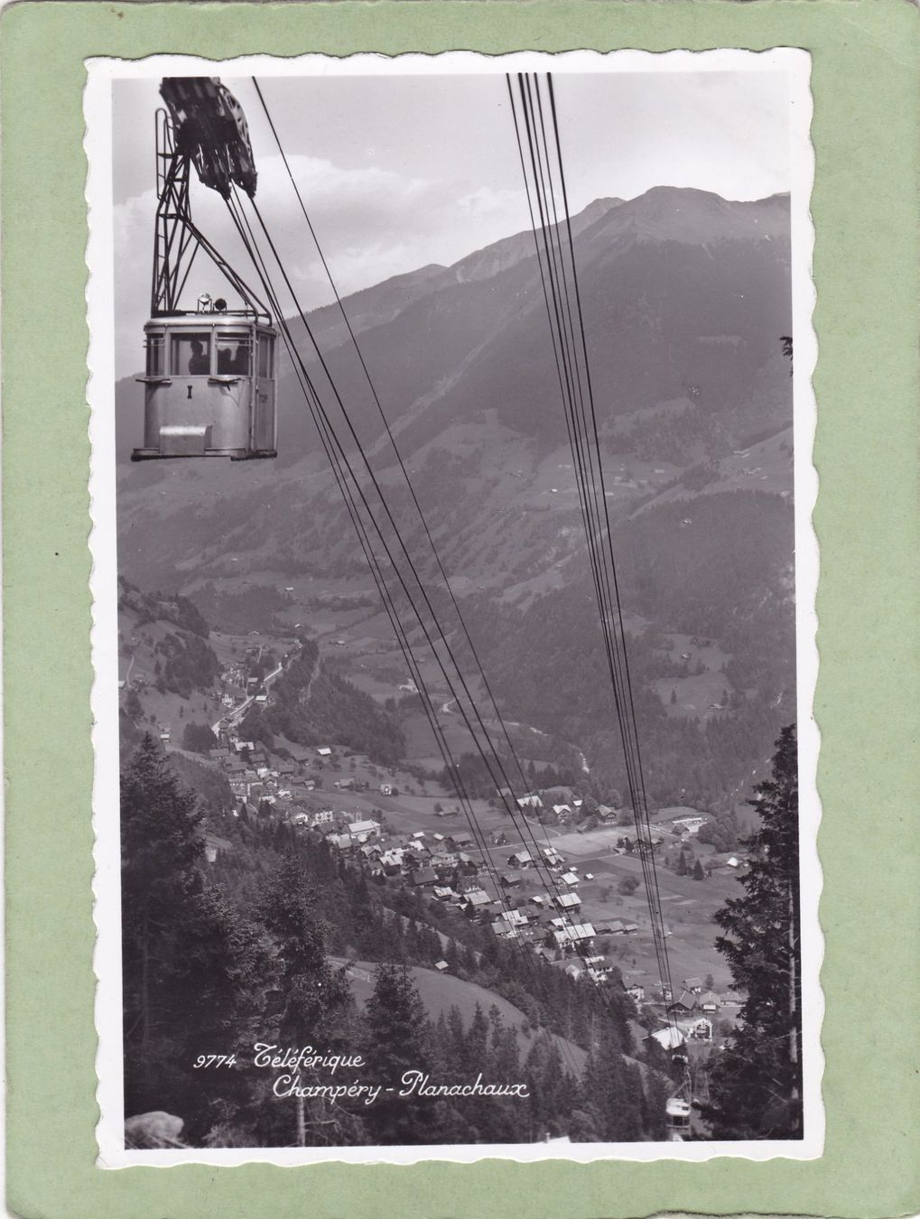 Cartoline postali: Téléférique Champéry - Planachaux 1941 – Usato da Herisau venduto da Lisegrat2008