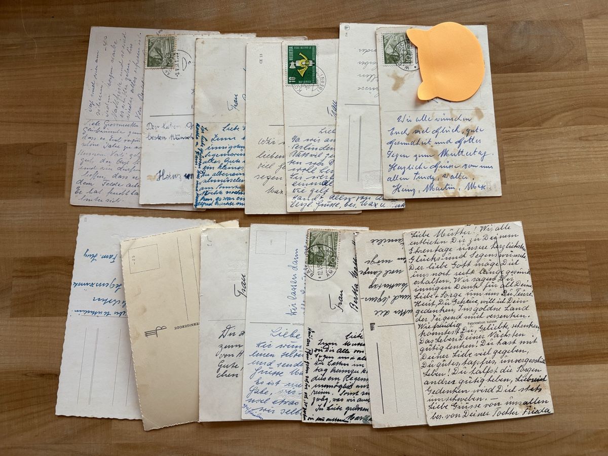 Cartoline postali: AK mit Glückwünsche zum Muttertag – Usato da Rümlang venduto da Kartenpost1 1