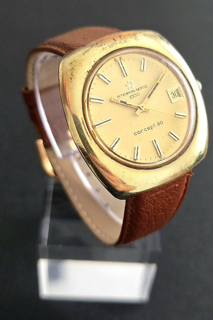 Eterna Uhren: ETERNA MATIC 1000 - DATE Concept 80 MEGA RAR – Gebraucht aus Neftenbach von Taschen-Uhren 1