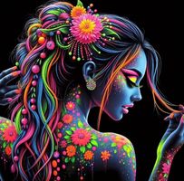 Diamond Painting Schöne Frau mit Tattoos-40-50x50-426