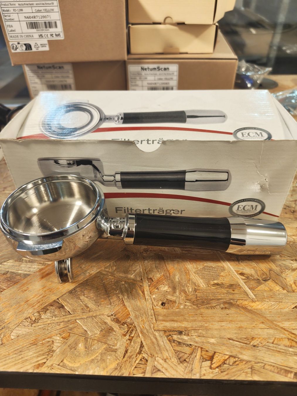 ECM Manufacture Kaffeemaschinen & Espressomaschinen: ECM Filterträger Profi mit 2 Ausläufen – Neu und originalverpackt aus Regensdorf von Sebastian024 3