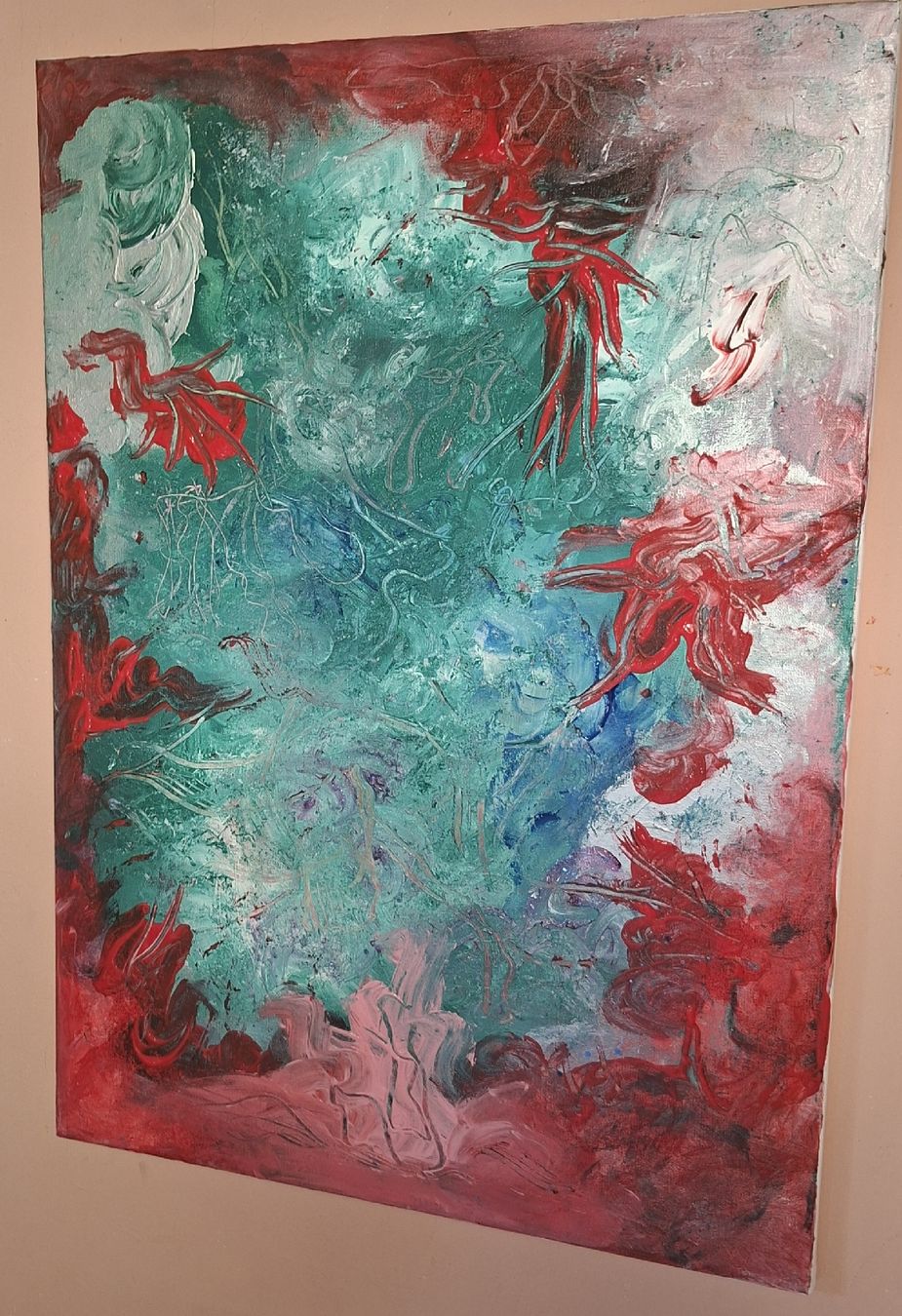 Dipinti: Gemälde " Lebensfeuer" handmade 50×70 – Nuovo (secondo la descrizione) da Riehen venduto da Steinbock1970