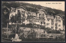 AK Le Pont, Hotel Mon Désir, 1921