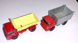 2 Matchbox-Trucks: Tipper & Grit-Spreading