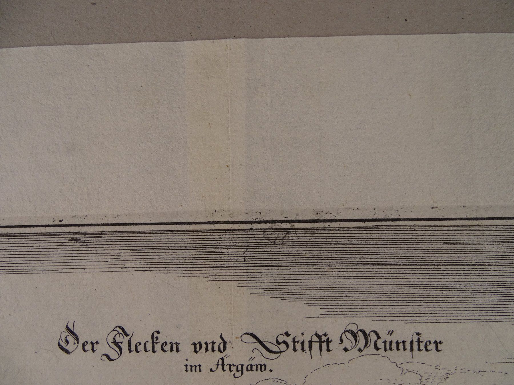 Incisioni: BEROMÜNSTER, KUPFERSTICH 1654 – Usato da Grüningen venduto da Kartensammler 6
