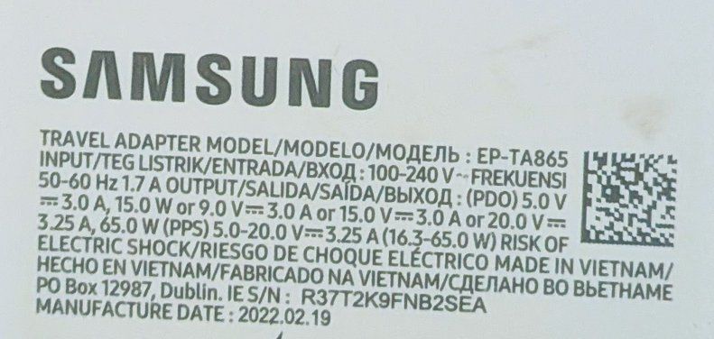 Samsung Caricabatterie: Samsung Travel Adapter - Super fast Charging - USB C – Usato da Pfäffikon SZ venduto da RainerZuefall 1