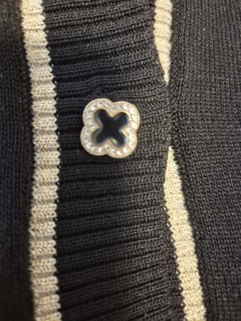 Cardigan, Gr. M, Schwarz mit Glitzergold, NEU!