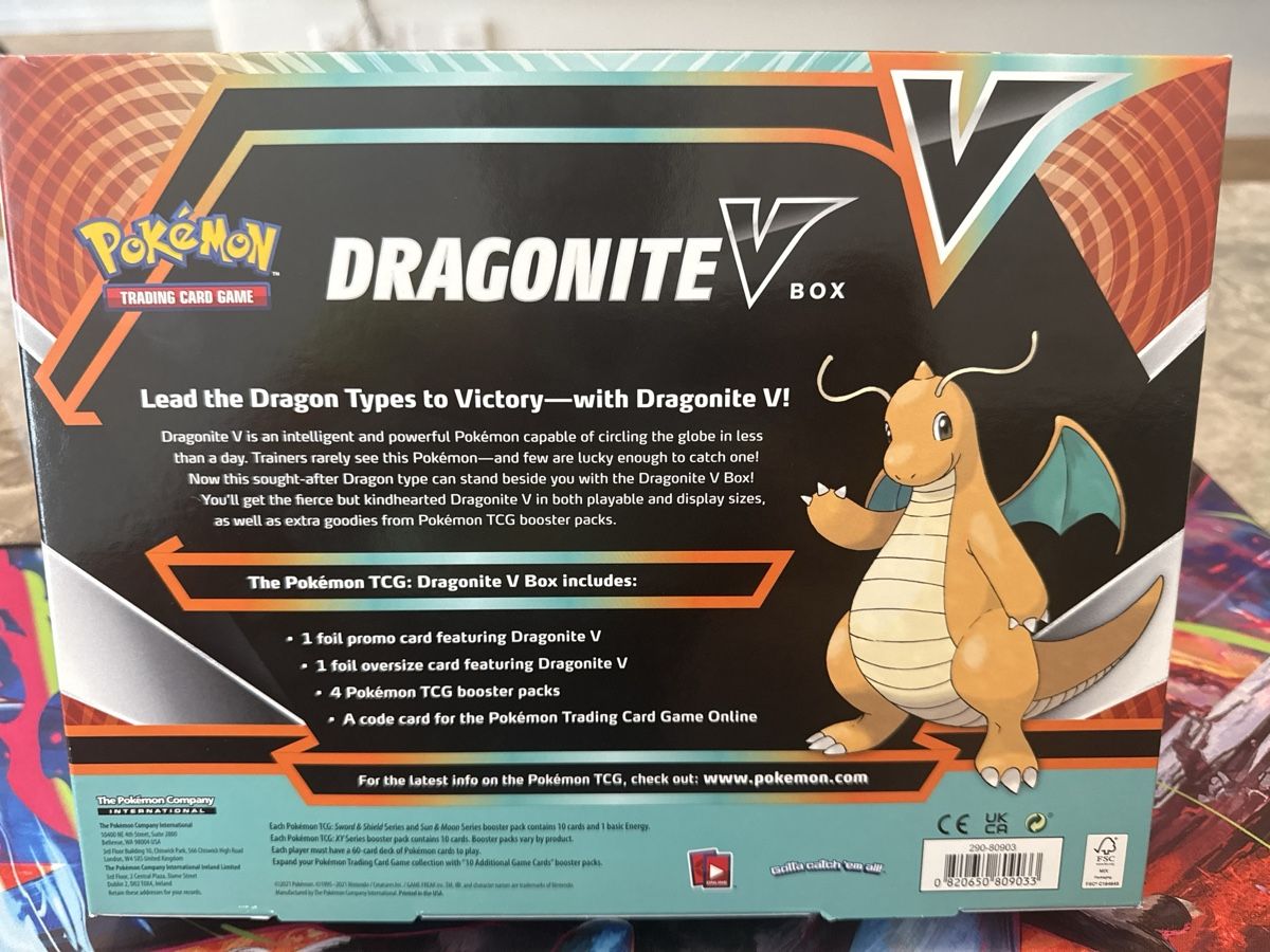 Pokémon Carte collezionabili: Pokémon Dragonite V Box EN OVP – Nuovo e nell'imballaggio originale da Buchs ZH venduto da ber_wjl8 1