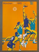 Plakat Poster A1 Format Olympia München 1972 Volleyball