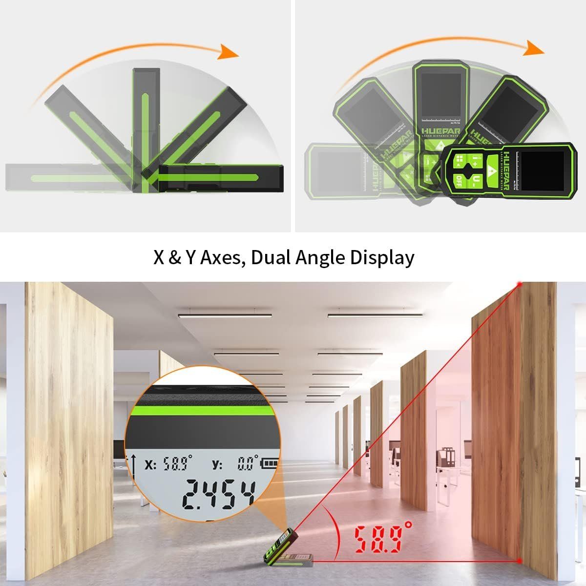 Misurare: Profi Laser-Entfernungsmesser 120 Meter – Nuovo e nell'imballaggio originale da Châtelaine venduto da topshop.switzerland 1