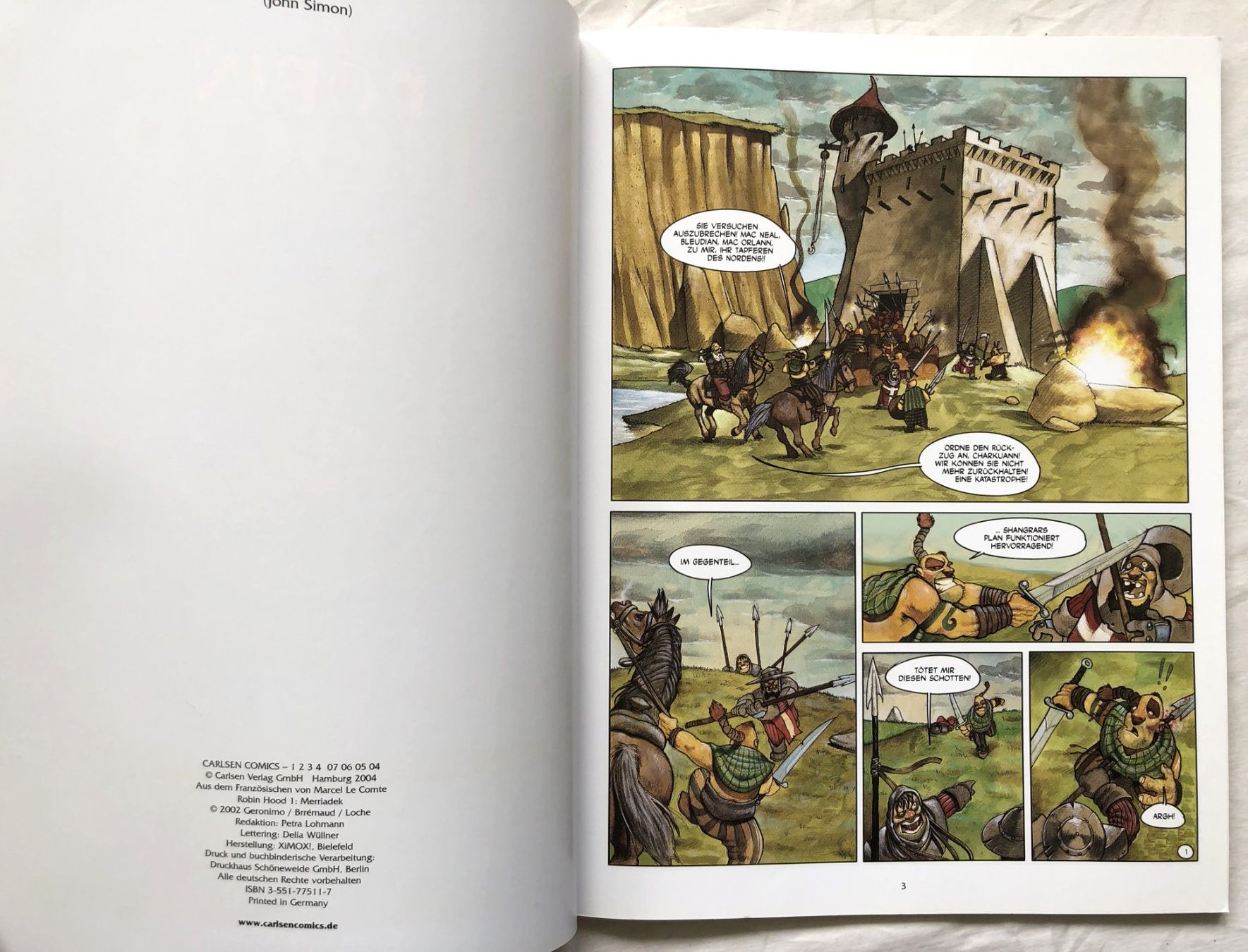 Fumetti: ROBIN HOOD - Band 1 - Merriadek – Usato da Schaffhausen venduto da durruti 2