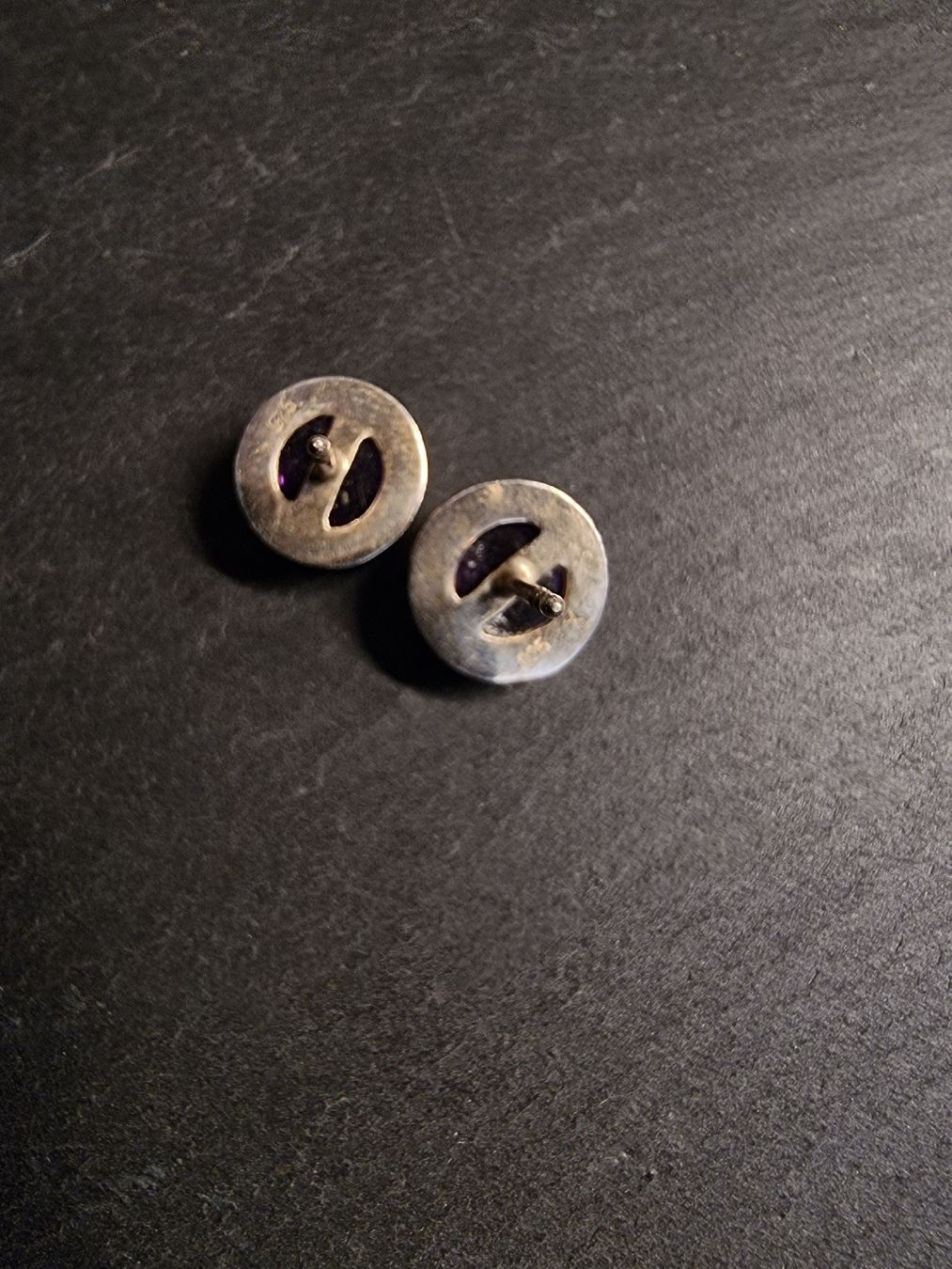 Orecchini pendenti & Orecchini a lobo: Clous d'oreille sertis amethyste argent 925 – Usato da Veyrier venduto da Leilazizou 1