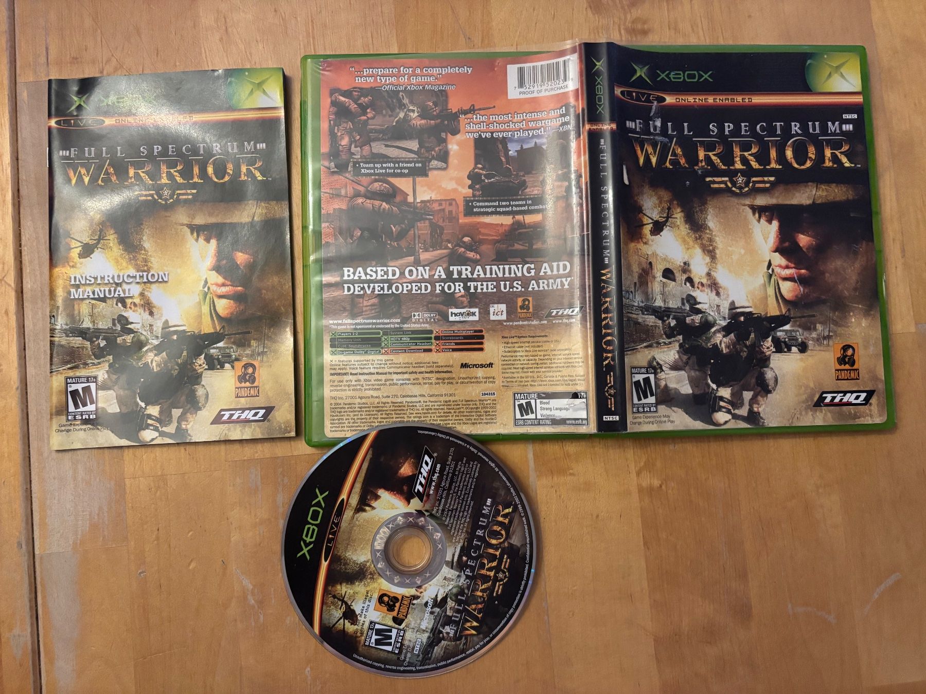 Microsoft Giochi: Full Spectrum Warrior (CIB) – Usato da Frenkendorf venduto da gelbeZinnie