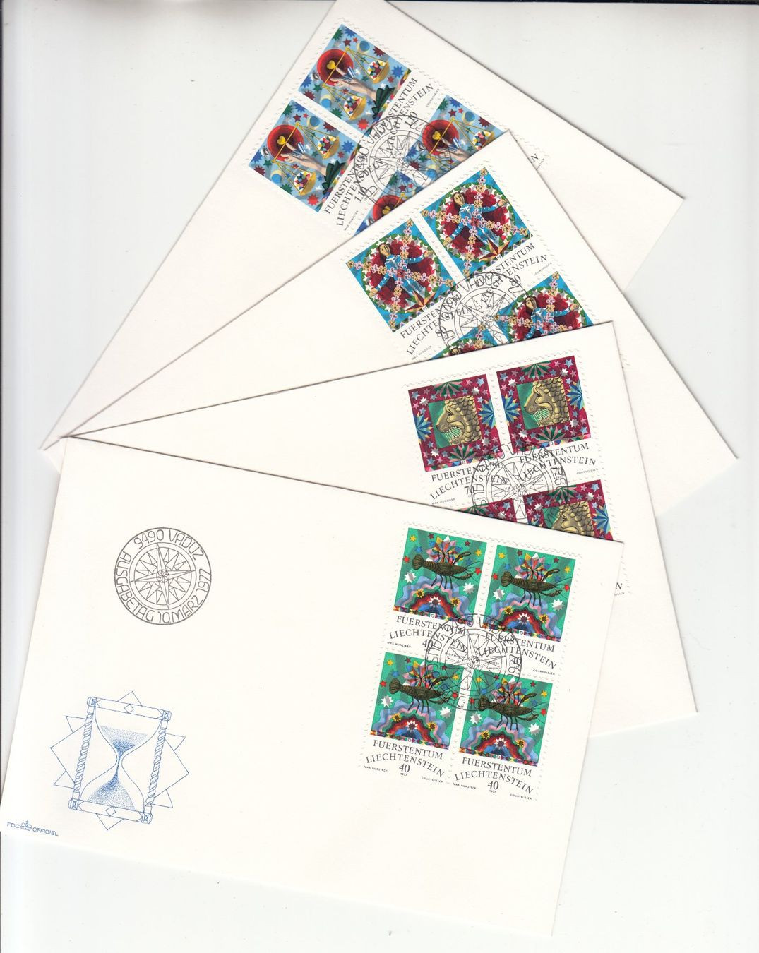 Tutti i francobolli: LBK 607 - 610 im 4er-Block FDC – Usato da Bürglen TG venduto da StampGraf