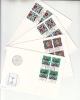 LBK 607 - 610 im 4er-Block FDC