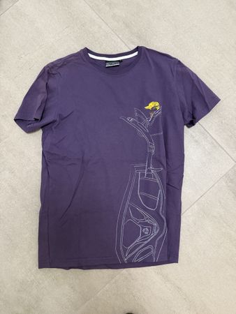 T-shirt Mystic da uomo, taglia L, viola melanzana, estiva!