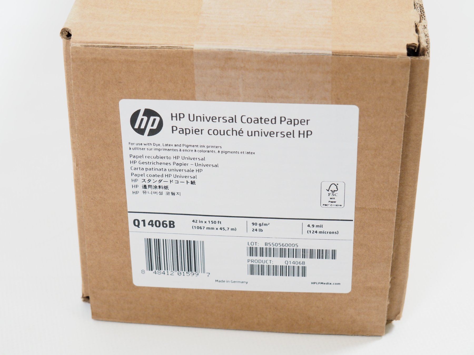 Carta: HP Q1406B Universal gestrichenes Plotterpapier (18975) – Nuovo e nell'imballaggio originale da Zürich venduto da fundsachenverkauf