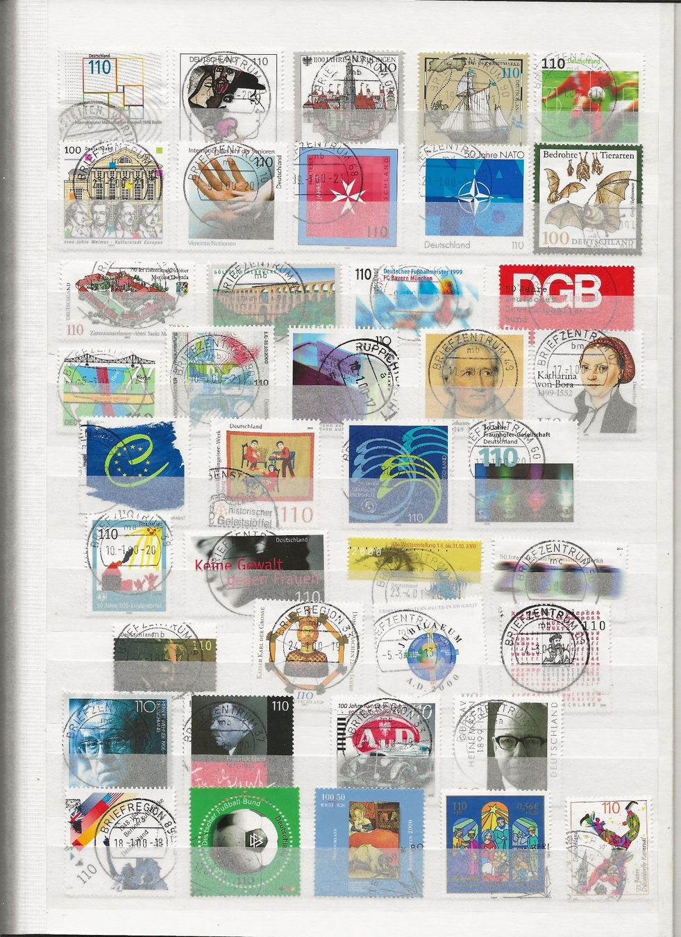 Alle Briefmarken: Marken Deutschland BRD gestempelt – Gebraucht aus Au ZH von xelagreb01 7