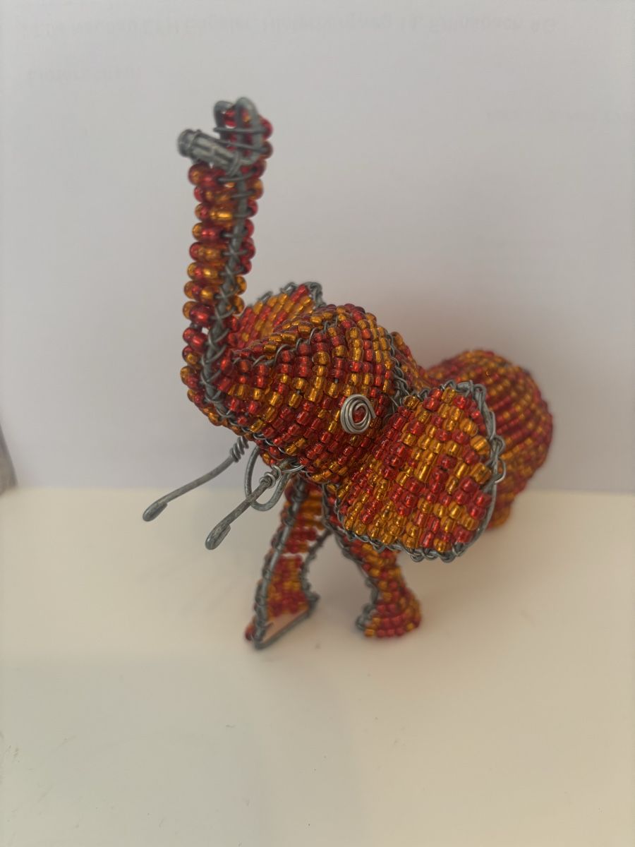 Statuette: Handgemachter Perlen-Elefant und Nashorn – Usato da Küttigen venduto da GitLab 2