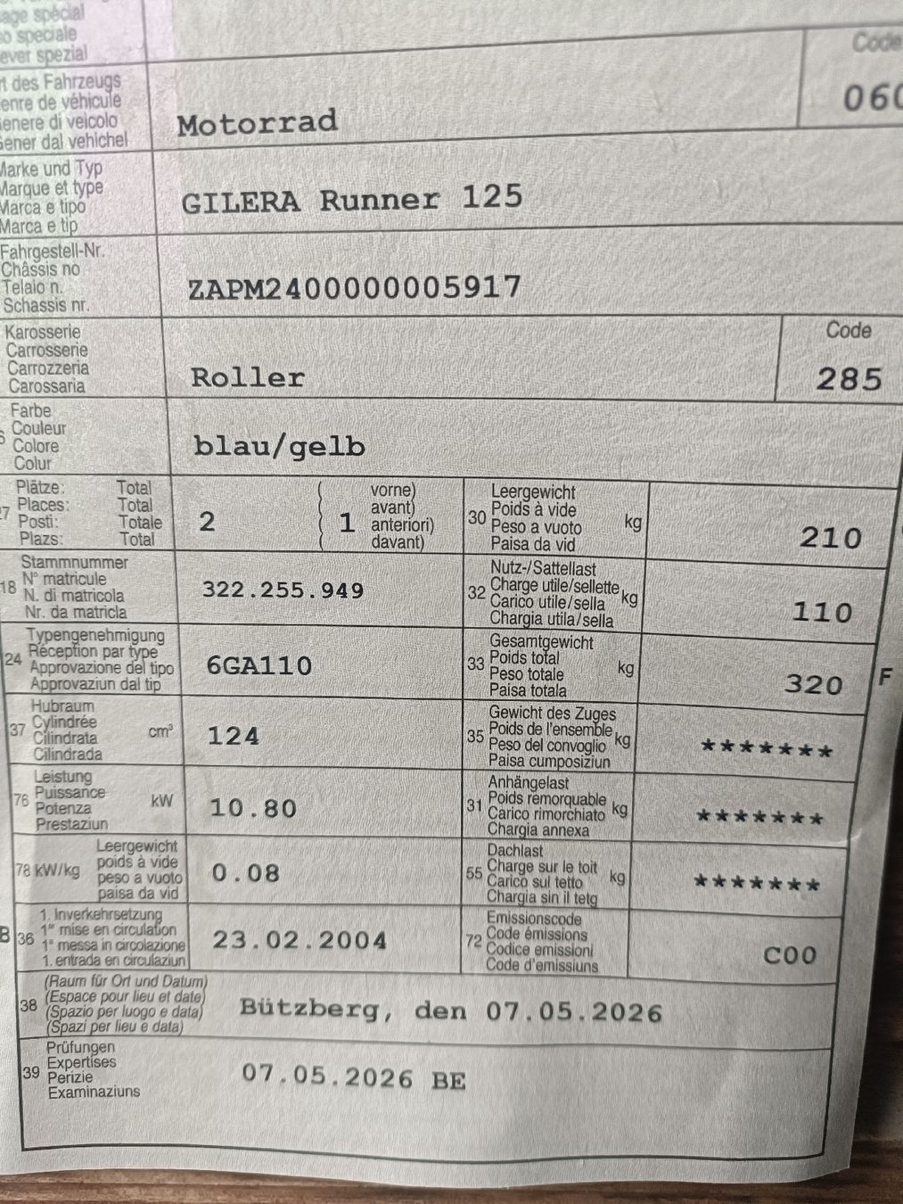 Gilera Scooter: Gilera Dünner 125 – Usato da Oberfrittenbach venduto da ktm2290 4
