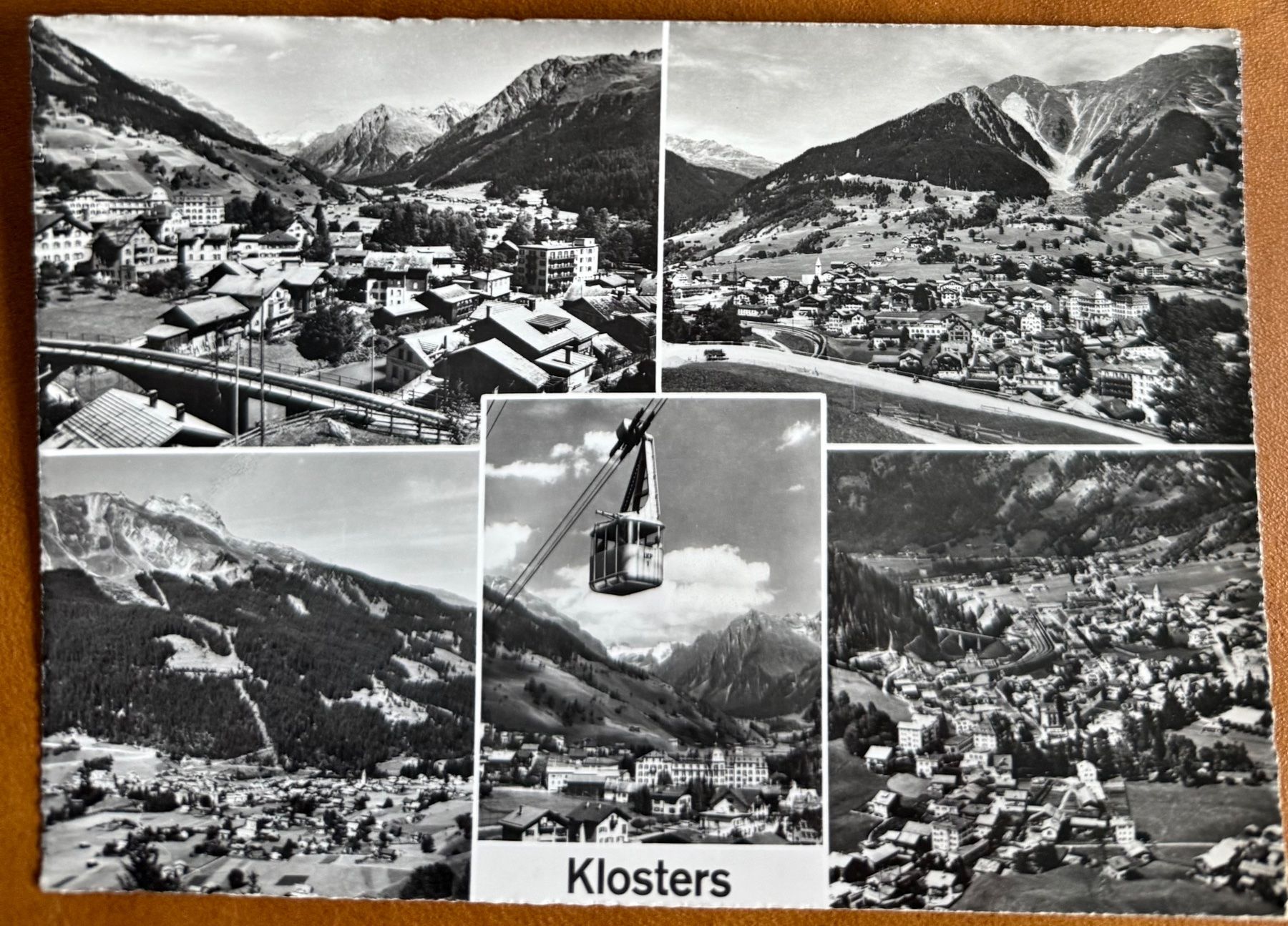 Cartoline postali: KLOSTERS - Multi-vue - Téléférique 1961 – Usato da Lutry venduto da Ediego