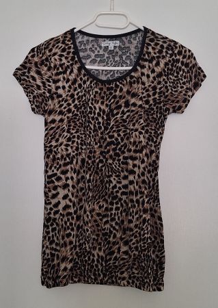T-Shirt mit Animalprint - Kurzarm, Grösse S