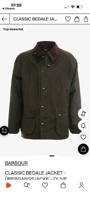 Barbour Jacken: BARBOUR Modell Bedale Gr. 52/L – Gebraucht aus Schachen b.Herisau von Dor33 1