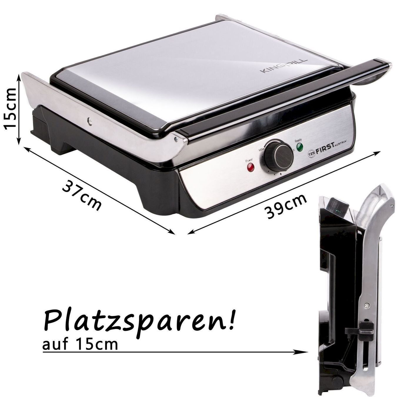 Grills: TZS First Austria FA-5344-2 Kontaktgrill – Neu und originalverpackt aus Bottighofen von zaap 7