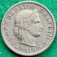 Pièce de 20 ct suisse 1919