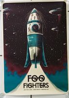 Foo Fighters Plakat A3 Leinwand