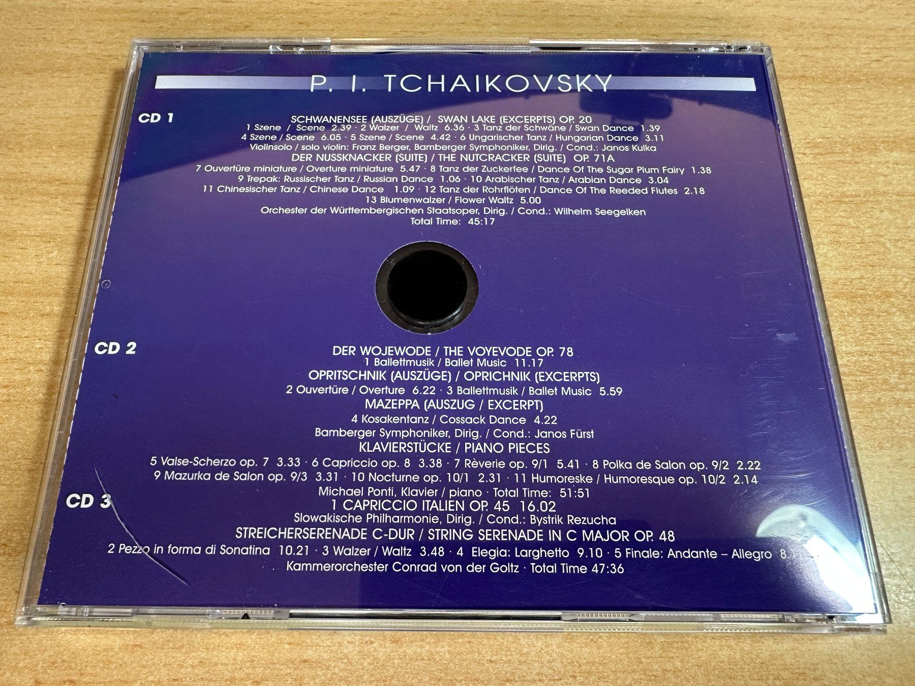 CD: K0 Tchaikovsky Swan Lake The Nutcracker Capriccio - 3 CD – Usato da Rikon im Tösstal venduto da Alpenmutz 3