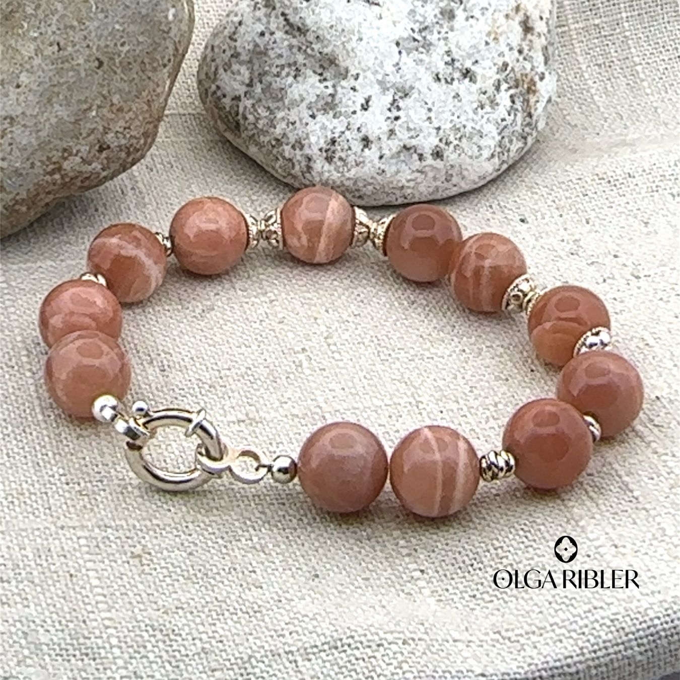 Olga Ribler Armbänder & -reifen: Unikates Achate  Armband Sterling Silber – Neu (gemäss Beschreibung) aus Luzern von Schmuckoutlet 4