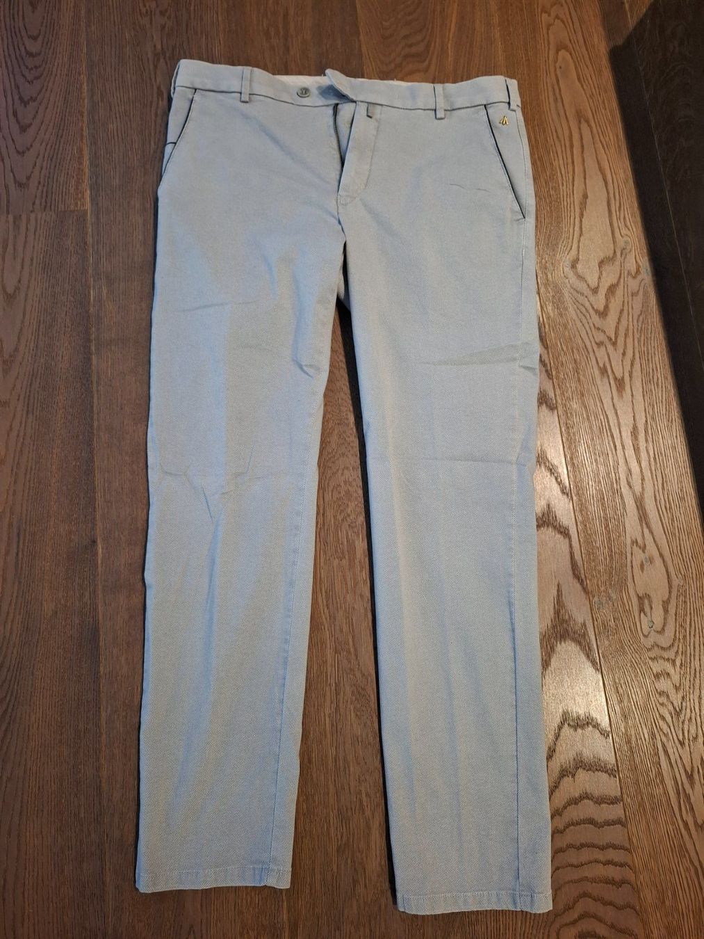 Pantalons: Herren Hose MEYER EXCLUSIVE hellgrau Grösse 52 Neu – Neuf (Voir description) à Root par liv_6n92