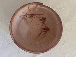 Kleine Keramik Schale handgemacht mit Bemalung guter Zustand
